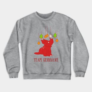 Vegan Christmas - Vegetarian Xmas - Team Herbivore Crewneck Sweatshirt